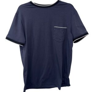 NWT Free Planet Mens Navy Blue T-Shirt with Pocket size Medium